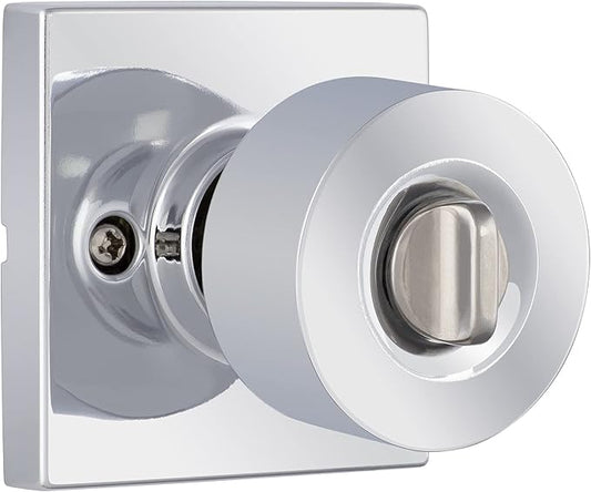 Miseno MLK3090 Quattro Shaker Privacy Door Knob Set with Square Rose - Matte Black