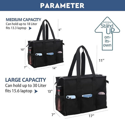 ABAMERICA Nurse Bags for Work: Multiple Pockets, Waterproof, Organizing Zip Top Clinical Bag for Nursing Students