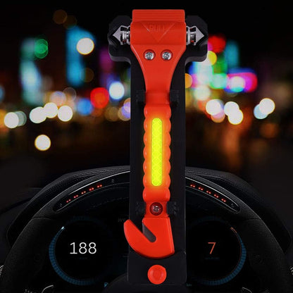 4 PCS GoDeCho Car Emergency Escape Window Breaker and Seat Belt Cutter Hammer with Light Reflective Tape,Life Saving Survival Kit (Does Not Include Holders)