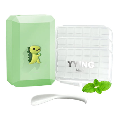 Orthodontic Wax for Braces 120 Precut Dental Wax Dots, Mint Flavored Strong Adhesion Food Grade Wax for Kids & Adults, Hardcover Box Braces Wax, with Mirror & Tool, for Home Travel Office