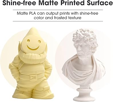eSUN Matte PLA Filament 1.75mm, Matte 3D Printer PLA Filament, 1KG Spool 3D Printing Filament for 3D Printers, Paper Reel, Peach Pink