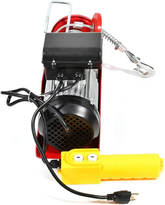 1500lb for Mini Overhead Electric Hoist Lift Crane Garage Engine Hoist Winch