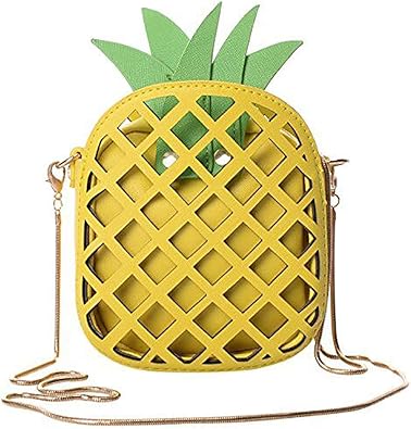 QZUnique Food Shape Cross Body Bag PU Cartoon Purse Ice Cream Sholuder Bag Handbag with Removable Chain