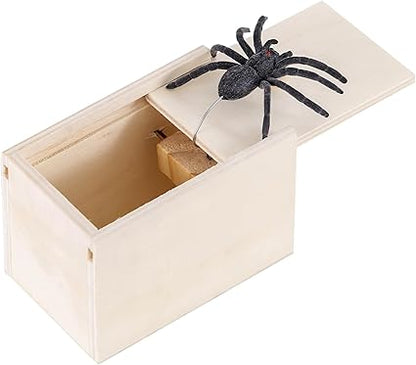 Spider Scare Wooden Box, Prank Ideas, Trick, Spider Trick, Prank Gifts