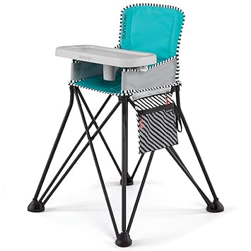 Summer Infant Pop 'N Dine SE Highchair  Bright Starts Pop 'N Sit Booster - Portable IndoorOutdoor Dining Seats, 6 Months - 3 Years