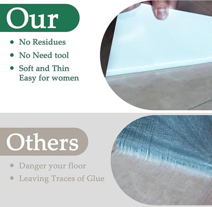 36 Pack of Waterproof Self-Adhesive Tiles, No Sticky Residue Left, 54 Square Feet, Self-Adhesive Wood Tile Vinyl for Home (36 x 6 inches, Dusty Grey)