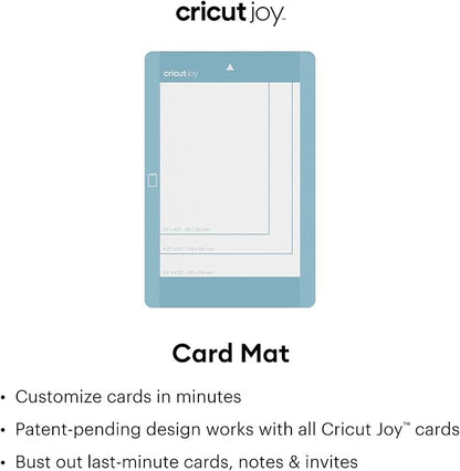 Cricut Joy Card Mat, 4.5" x 6.25", Crafting Mat for All Cards, Reusable with Clear Protective Film, Customize Cards Quickly, Compatible Cutting Machine