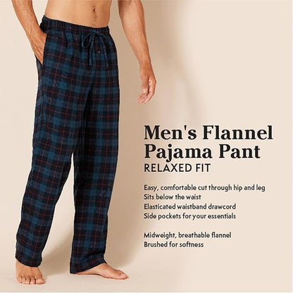 Essentials Men's Breathable Flannel Pajama Pant (Available in Big & Tall)