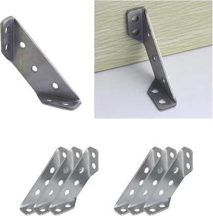 Corner Bracket 50 Pcs Universal Triangle Bracket Furniture Support Thickened Connector Corner Household