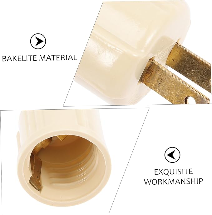 DOITOOL 2sets Indoor Use Light Socket Adapter Us to Bulb Socket Outlet Converter Easy Installation 2pcs2