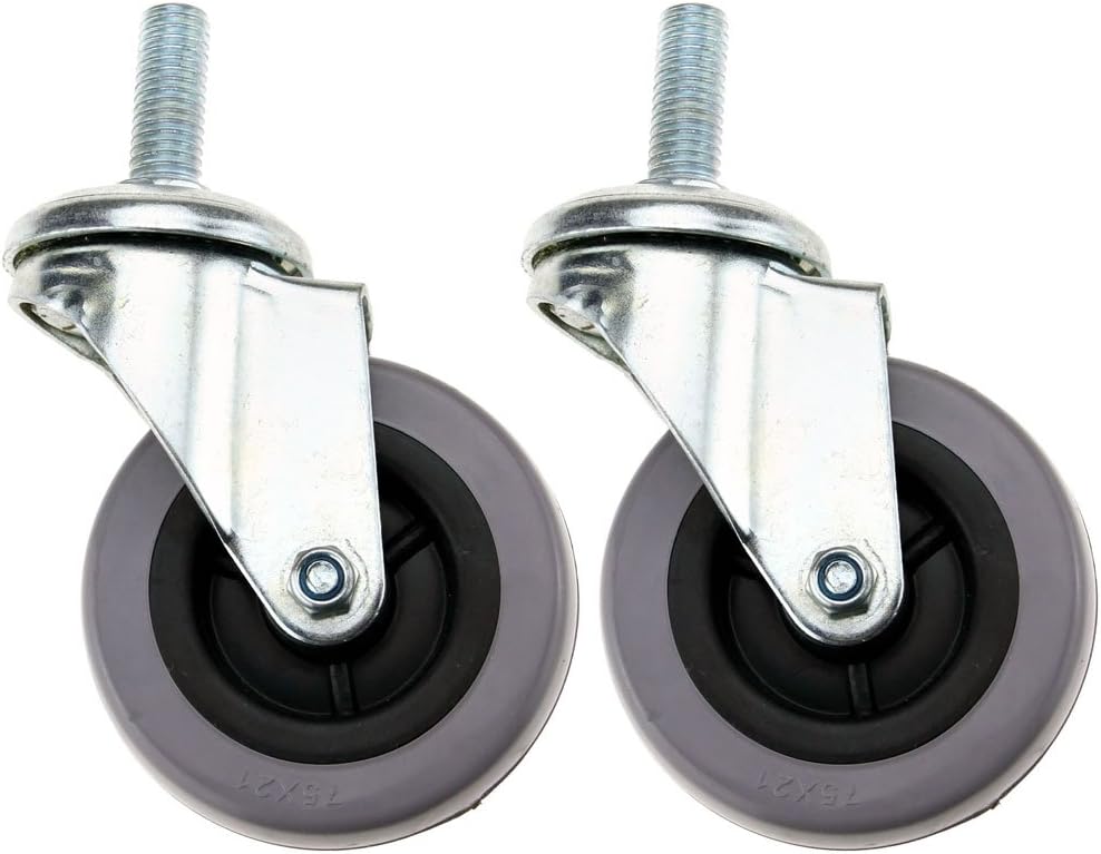 Micro Traders 3 Inch 75Mm Swivel Bolt Hole Castor Wheels Trolley Furniture Caster X 2