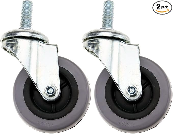 Micro Traders 3 Inch 75Mm Swivel Bolt Hole Castor Wheels Trolley Furniture Caster X 2