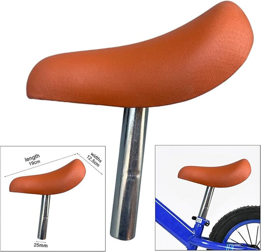 Kids Bike Saddle Bicycle Seat with Seatpost Replacement Cycling Accessories Seat for Balance Bike, Youth