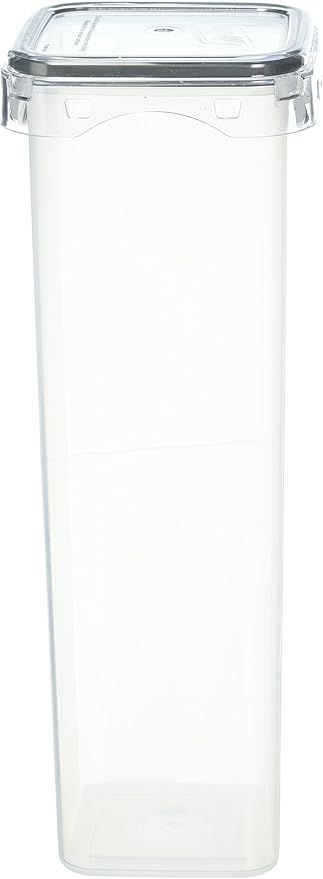 Press N' Click Food Containers Kitchen Canister Set, 6 Cup, Clear