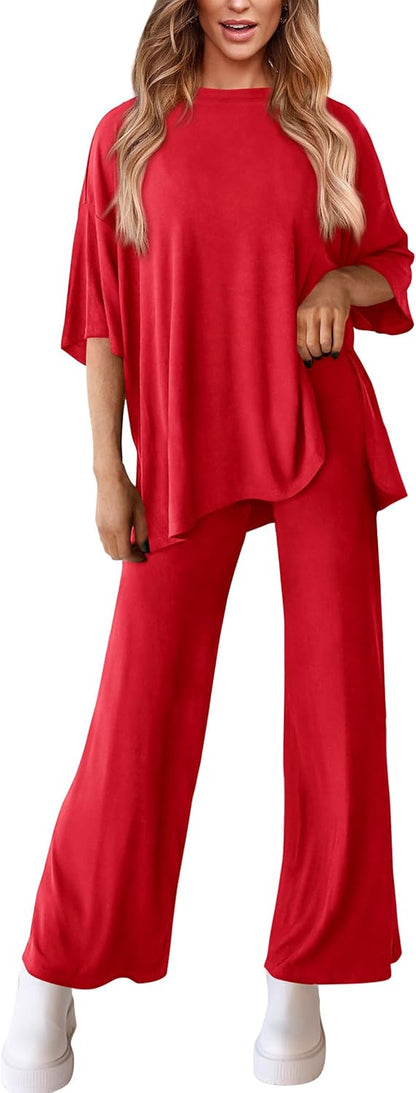 PRETTYGARDEN Two Piece Sets for Women Summer Fashion Lounge Matching Set 2026 Spring Travel Vacation Airport Outfits Clothing