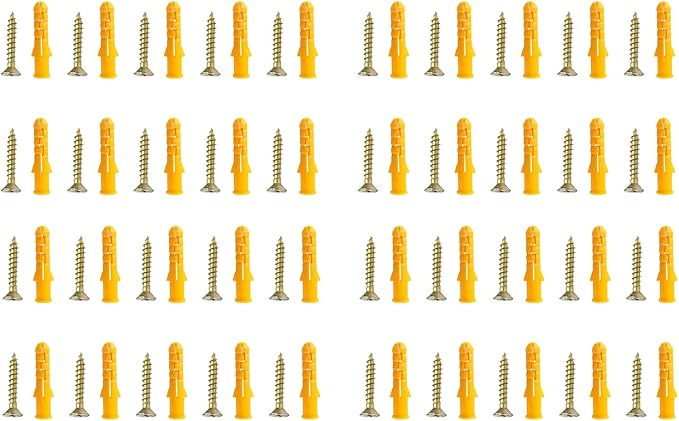 20/40pcs Wall Anchors With Screws Wall Plugs Expansion For Wallboards Concrete Pciture Hanging