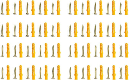 20/40pcs Wall Anchors With Screws Wall Plugs Expansion For Wallboards Concrete Pciture Hanging