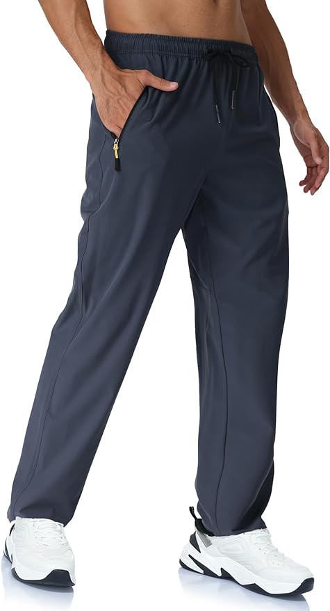 Rapoo Mens Lightweight Hiking Pants Quick Dry Stretch Joggers for Running Workout Casual