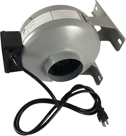 Tjernlund in-Line Fan Dryer Duct Booster 4" Metal