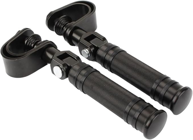 Shift Rod Motorcycle Floor Boards 25MM 32MM Mount Footrests Footpegs Fit For Harley Fit For Honda Fit For Yamahaa Touring Fit For Softail Universal(Black Clamps)