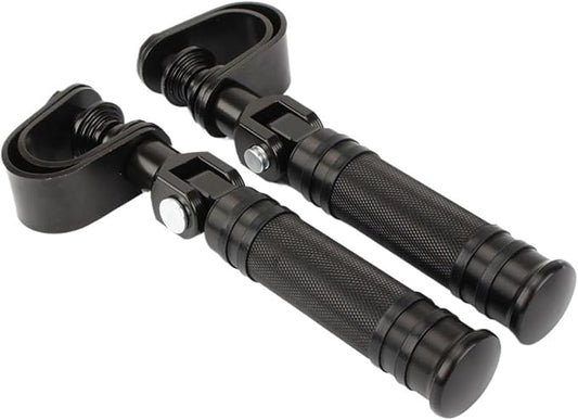 Shift Rod Motorcycle Floor Boards 25MM 32MM Mount Footrests Footpegs Fit For Harley Fit For Honda Fit For Yamahaa Touring Fit For Softail Universal(Black Clamps)