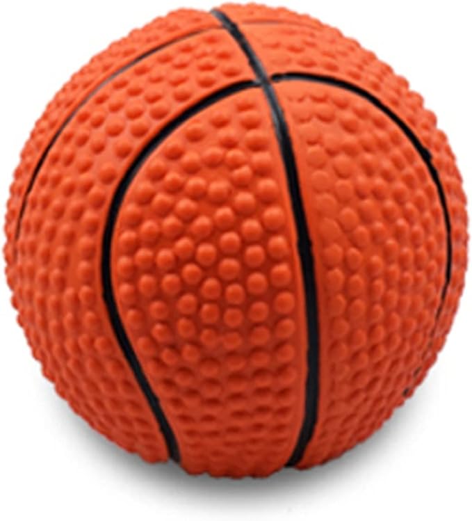 Squeaky Dog Toys,Dog Chew Toys for Aggressive Chewers Puppy Teething Toys Puppy Essentials for Large and Medium Dog (Small,Basketball)