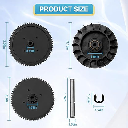 9-100-1132 Drive Train Gear Kit for Zodiac Polaris 360, 380, Vac-Sweep 360  380 Pool Cleaner, Pool Cleaner Drive Gear Rebuild Replacement Parts with Turbine Bearing