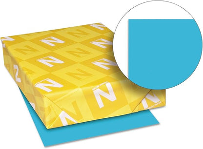 Neenah Paper 22721 Color Cardstock, 65lb, 8 12 x 11, Lunar Blue, 250 Sheets
