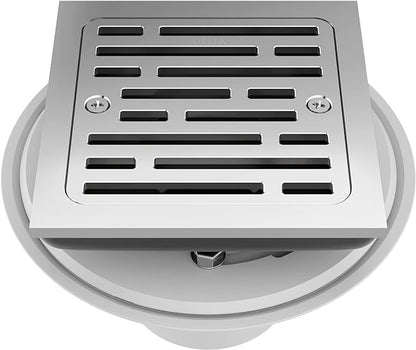 Delta DT062412 4" Tile-in Square Shower Drain - Chrome