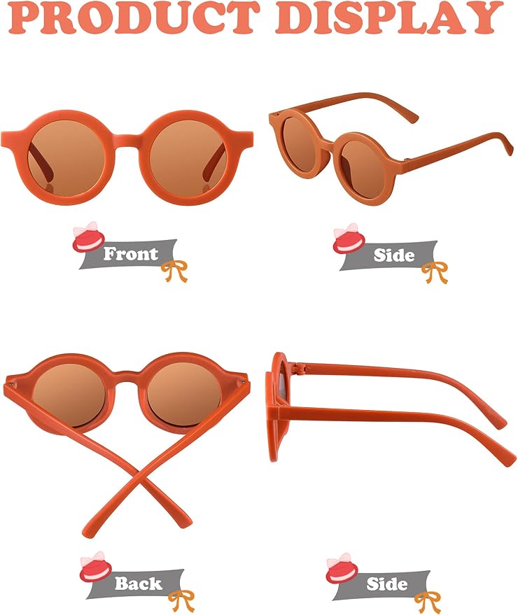 Frienda 16 Pairs Toddler Sunglasses Bulk, Kids Party Favors