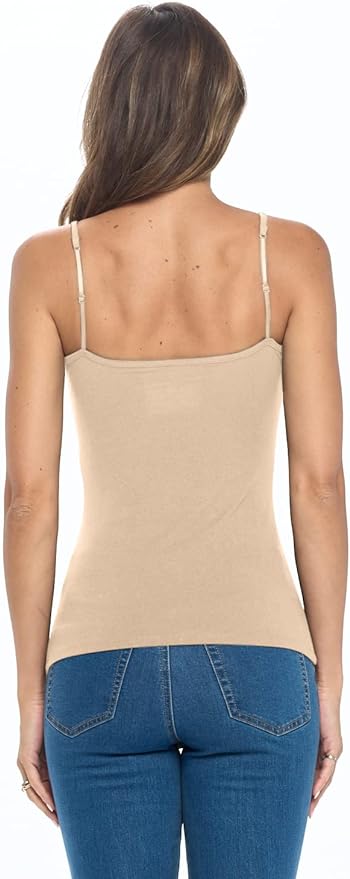Natural Uniforms Women's Camisole Tank Top-Breathable Cotton Stretch