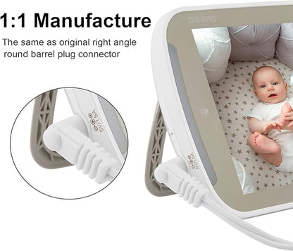 LEFXMOPHY 5V for Infant Optics DXR-8 Pro Charger  DXR8 Pro 5" DXR 8 3.2" Screen Parent Handheld Monitor Unit Power Cord (2019 Version or Later) Round-Pin Adapter with 10ft Cable
