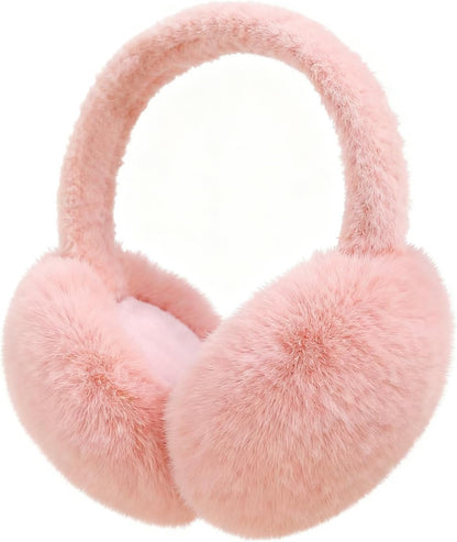 Ear Muffs for Winter Women Adjustable Faux Fur Earmuffs -Ear Warmer Headband for Women & Men