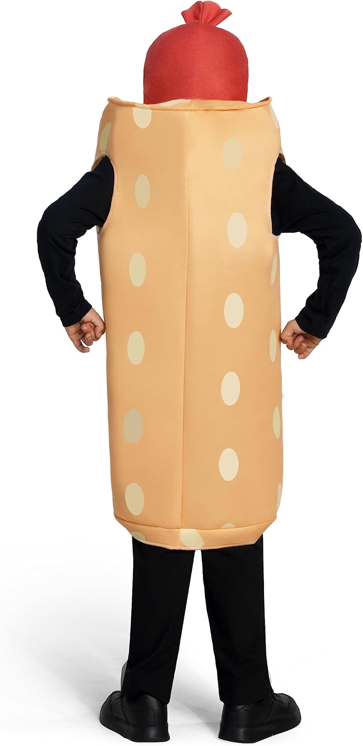 Spooktacular Creations Hot Dogs Costume Kids, Unisex Food Themed Costume for Child Teens Halloween Dress up Cosplay Party .