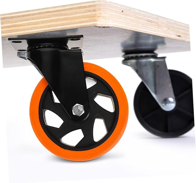 5-inch Casters for Home Furniture Replacement Caster Wheels Silent Durable Easy to Install Heavy Duty