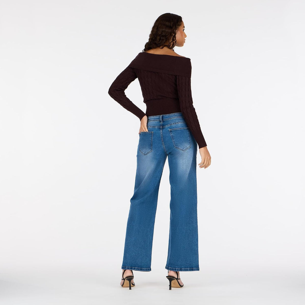 Forever 21 Women's Low Rise Baggy Stretch Denim