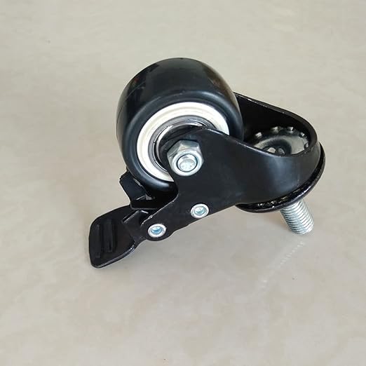Casters Threaded stem Swivel casters with Brake Lock for Furniture and workbenches