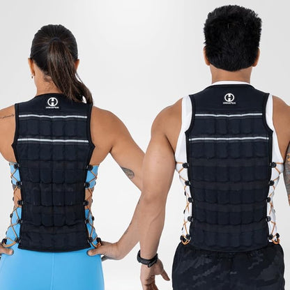 Hyperwear HyperVest ELITE Adjustable Weighted Vest for Women and Men — Thin Steel Weights, Stretch CORDURA Fabric — Weight Vest for Walking, Running, Strength Training