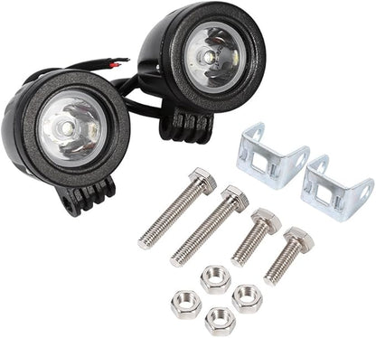 VGEBY 1 Pair Motorcycle High Power 10W LED Work Light Off-Road Round Driving Fog Lamp Spot Light Automotive Exterior Lighting Supplies