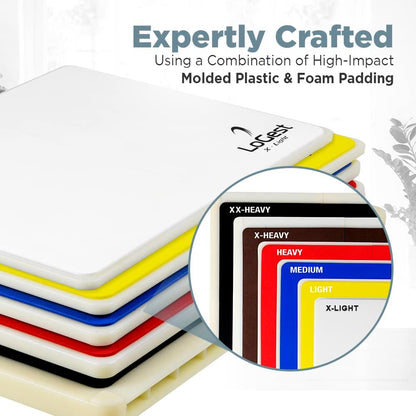 Logest Rebreakable Boards Martial Arts - Taekwondo Karate MMA Boards - Reusable Plastic Training Breaking Boards for Kids & Adults Available in 6 Levels of Difficulty Taekwondo Boards for Breaking