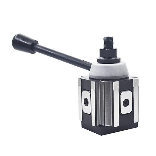 AXA Piston Type Quick Change Tool Post 250-100, Tool Post for Mini Lathe Swing 12 CNC Lathe Tool Holder