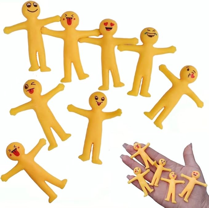 30Pcs Creative Stress Relief Toys Men,Octopus Stress Toy,Stretchy Toy,Stretchy Ape,Stress Relief Kids Putty for Kids,Puking Ball Toy Slime