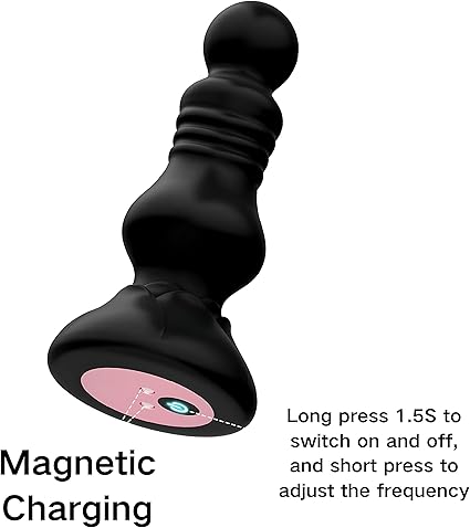 Anal Plugs Adult Sex Toys Anal Dildos,Anal Vibrator with 10 Vibrating Modes. Anal Toys Buttplug,Thrusting Vibrating Prostate Massager. Anal Vibrator for Woman and Couples(Black)