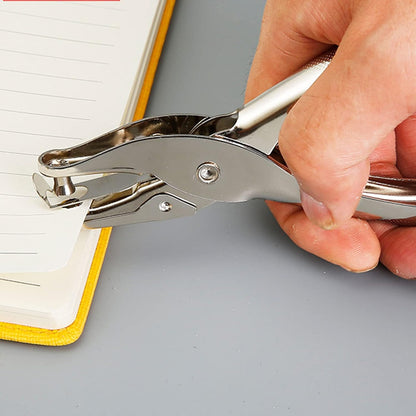 Tyenaza Hole Punching Plier, Nickel Plating Process Burrs Free Silvery Comfortable Handle Portable Punch Tool for Craft Projects