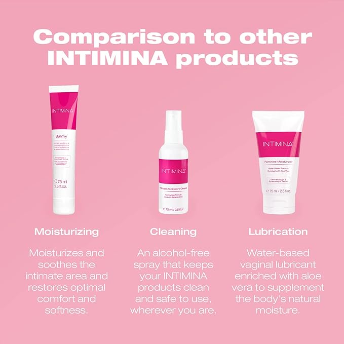 INTIMINA Balmy - Vaginal Moisturizer and Lubricant, Intimate Soothing and Moisturizing Cream, Moisturizer for Dry Skin, Body Cream Vulva Moisturizer