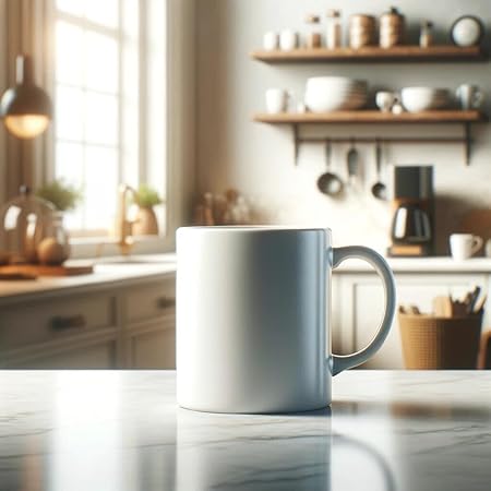Premium Blank Sublimation Ceramic Mug White Mug for DIY Designs Heat Transfer Coffee Tea Drinking Mugs (15oz, 12 Pack)
