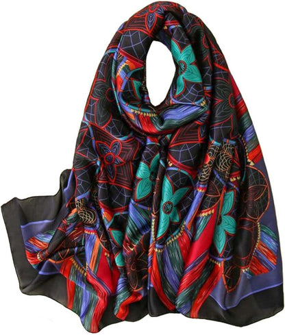 Acotavie Scarfs for Women Fashion Scarves Long Satin Silk Feeling Scarf Lightweight Sunscreen Shawls.