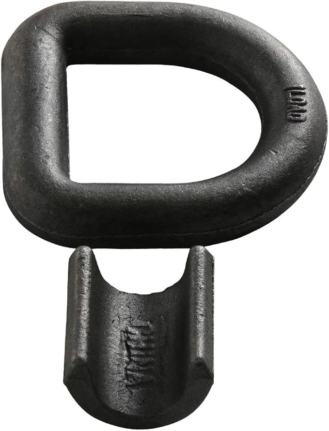 DC Cargo Weld-On D-Ring Tie-Down Anchors – 1" (2 Pack) Heavy-Duty Forged Steel with 46,800 lb. ABS – Rotating D-Rings Secure & Durable for Trailers, Trucks, Warehouses, Docks
