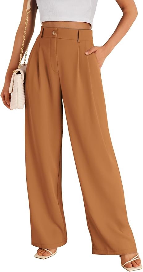 LILLUSORY Wide Leg Dress Pants Women's High Waisted Dressy Trousers