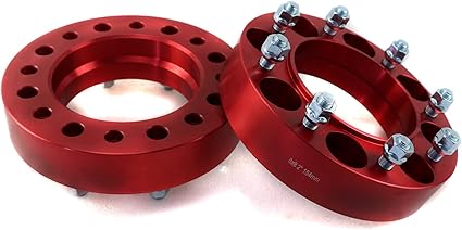 2" Wheel Spacers 8 Lug for Skid Steer Loader, Bolt Pattern 8x8 ä¸¨Hub Bore 6"/154mm, 9/16" Studs, Compatible with Bobcat Case CAT John Deere New Holland (Pack of 2)
